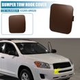 thumbnail image 2 of Unique Bargains 1 Pair Car Front Left Right Bumper Tow Hook Cover 53285-0R020 for Toyota RAV4 09-12 Bright Dark Brown, 2 of 6