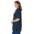 thumbnail image 3 of Woman Within Plus Size Elbow-Sleeve Polo Tunic, 3 of 6