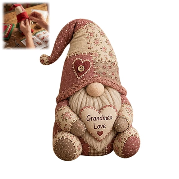 Bisitoy Christmas DIY Patchwork Gnome Ornament Kit Craft Set