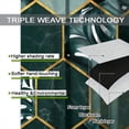 thumbnail image 6 of Marble Curtains, Marbles Hexagon Gold Green Texture Pattern Window Treatments, Rod Pocket Thermal Insulated Drapes 2 Panel Sets for Bedroom Living Room Kitchen, 55" W X 39" L, 6 of 8