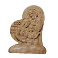 thumbnail image 4 of Estatua de la Sagrada Familia, figura religiosa de Jesús, María y , escultura de madera coleccionable para fiestas, festivales, fiestas y oficinas, 4 of 9