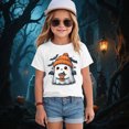 thumbnail image 2 of CAUYDY Toddler Boys Girls Halloween T-Shirt Fun Graphic Shirts Kid Graphic Tees Spooky Season Outfits Fall TopsGreen,9-10 Y, 2 of 5