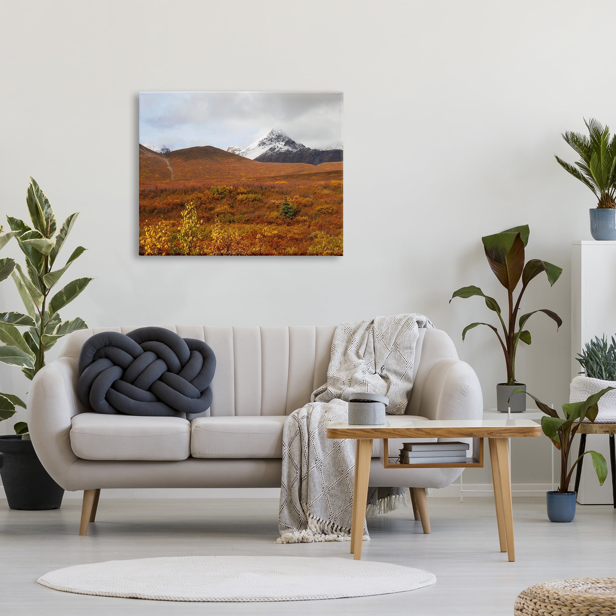 Stupell Industries Meadow with Distant Peak Landscape Photography Gallery Wrapped Canvas Art Print Wall Art, 40 x 30