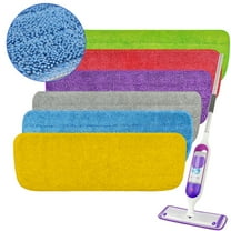 Reusable Microfiber Mop Pads for SwifferPowerMop 6 Pack, Power Mop Pads Refills for 13 ''-15 '' Spray Mop, Machine Washable Pad Replacement for Multi-Surface Floor Cleaning
