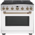 thumbnail image 3 of CAFE CXPR6HKPMBZ Caf(eback) 36" Brushed Bronze Handle & Knob Set for Pro Range and Rangetop, 3 of 9