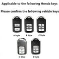 thumbnail image 2 of TPU Car Remote Key Case Cover For Honda CRV CR-V Fit Civic Accord HR-V HRV City Vezel Odyssey XR-V Protector Holder Keychain, 2 of 9