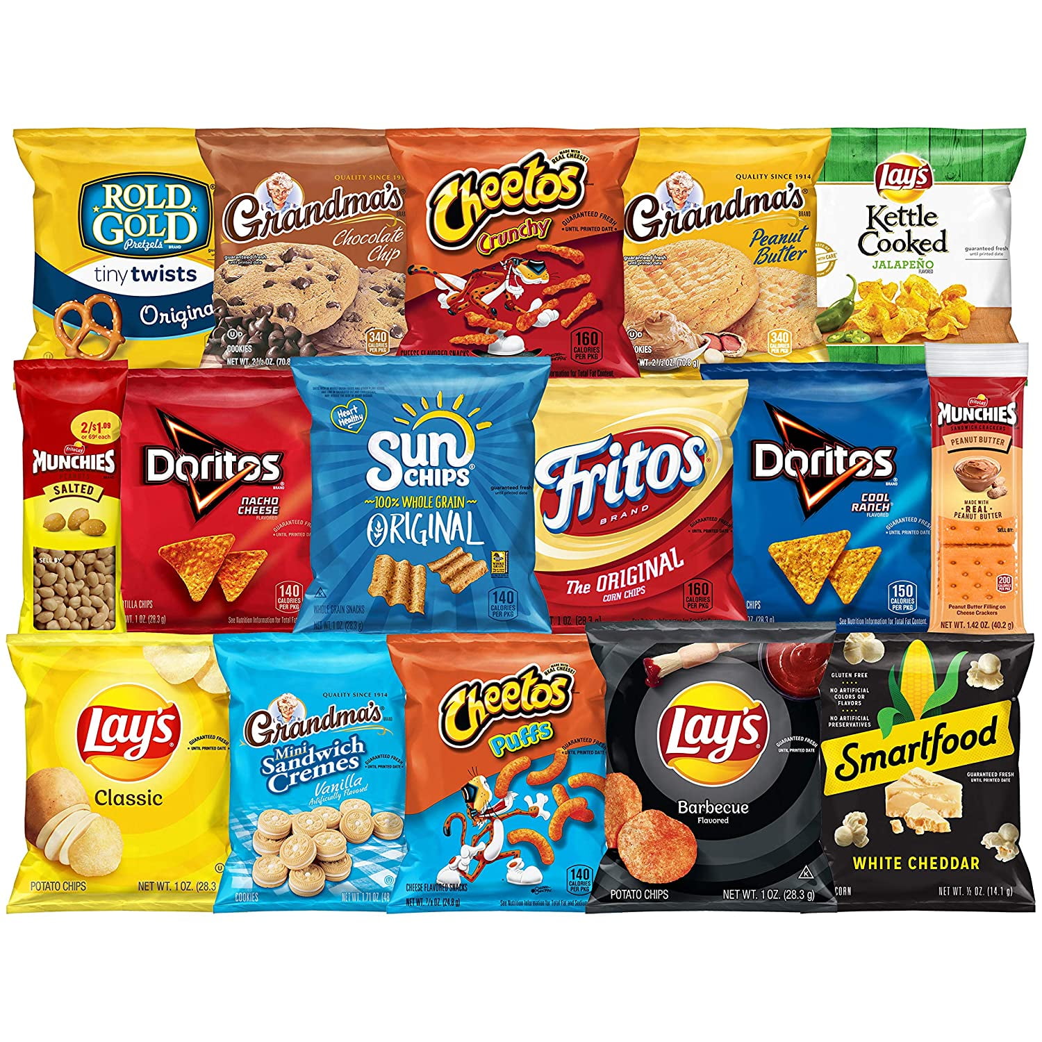 Frito-Lay Ultimate Classic Snacks Package Variety Pack, 40 Count