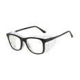thumbnail image 3 of Gafas de ojos cómodas gafas de moda a prueba de viento para pantallas Viajes navideños Marco negro, 3 of 8