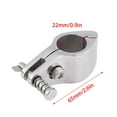 7/8" Stainless Steel Marine Boat Jaw Slide Hinged Bimini Top Hardware