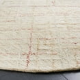 thumbnail image 3 of SAFAVIEH Micro-Loop Beth Distressed Area Rug, Ivory/Red, 6' x 6' Round, 3 of 8