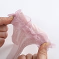 thumbnail image 5 of Esho Baby Girls Anti Slip Frilly Lace Socks, Toddler Girl Cotton Knee High Long Socks, 0-5T, 5 of 8