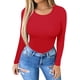 thumbnail image 2 of Xishao Womens Square Neck Short Sleeve/Long Sleeve Tops Bodysuit Jumpsuit Xishao ropa, 2 of 2