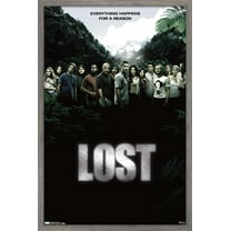 Lost Season 2 - One Sheet Wall Poster, 22.375" x 34", Framed