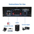 thumbnail image 4 of 50W+50W Home Digital Amplifiers 5.0 Stereo Amplifier For Home Speakers Hifi FM Auto Music, 4 of 6