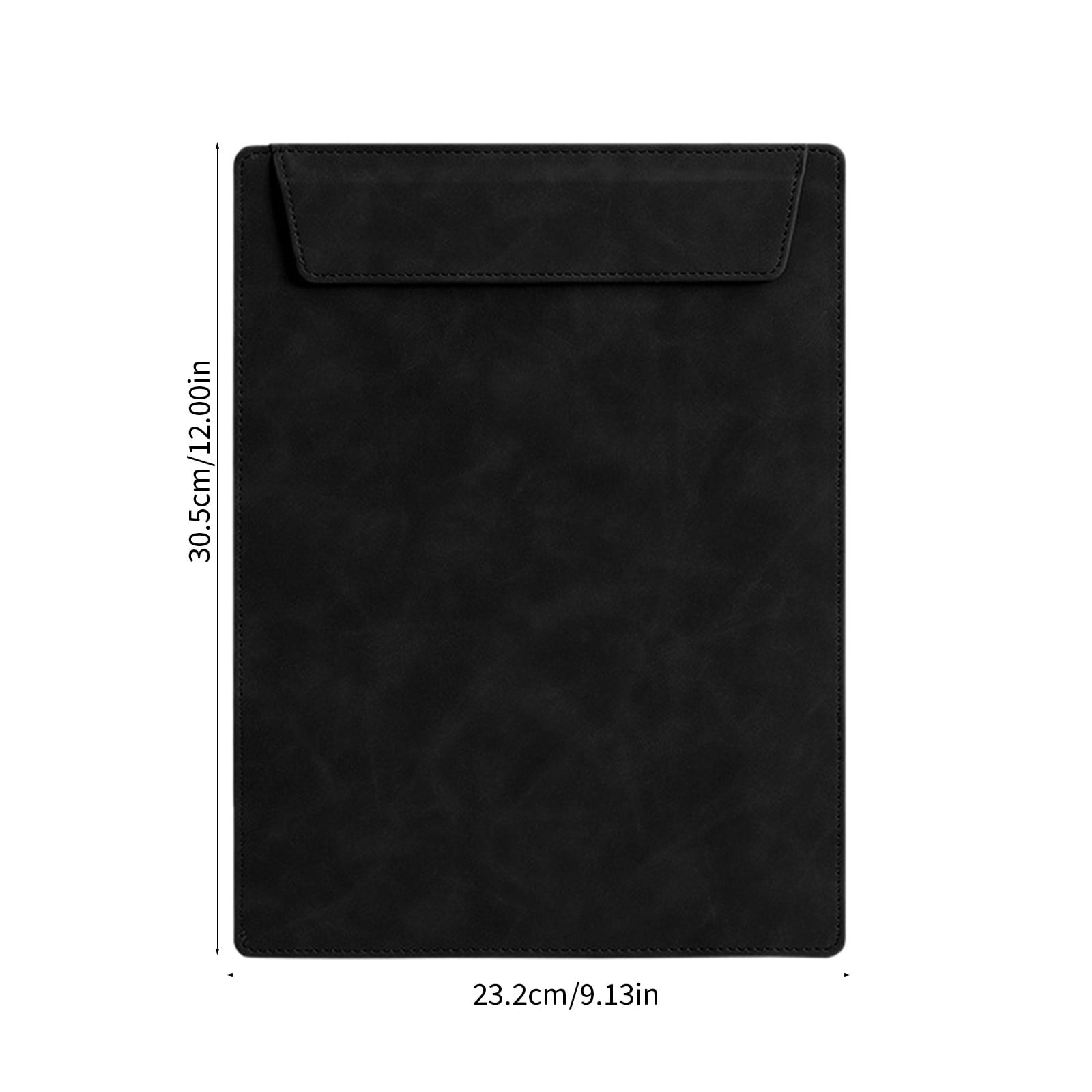 JilgTeok 2 Packs A4 Leather-Like Magnetic Clipboard Pad with Writing and Folder Clamp Document Organizer Writing Pad Business Card Holder for School Office Home