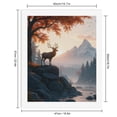 thumbnail image 2 of Paint by Numbers Kit for Adults, Deer Autumn Sunrise Mountain River Paint by Numbers, Easy Paint by Numbers Kit for Adults Beginner, DIY Adult Paint by Number Kits on Canvas, Home Decor 12x16in, 2 of 7
