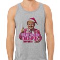 thumbnail image 2 of Pink Trump Home for Christmas Tank Top Unisex X-Large Grey, 2 of 5