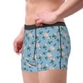 thumbnail image 2 of Sikiie Rose Flowers Print Men's Boxer Briefs, Elastic Waistband Boxer Briefs Leggings-Small, 2 of 5