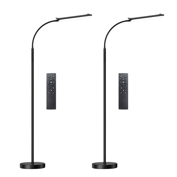Lámpara de pie LED marctronic de 18 W, 1800 lm, 2 unidades, con control remoto