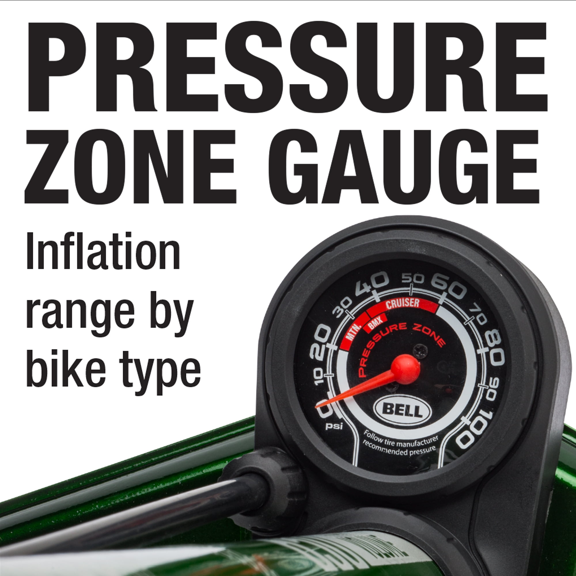 Bell Floornado 650 High Volume Bike Floor Pump with Gauge