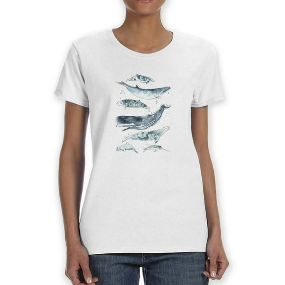 Cetacea Ii T-Shirt Women -June Erica Vess Designs, Female Large