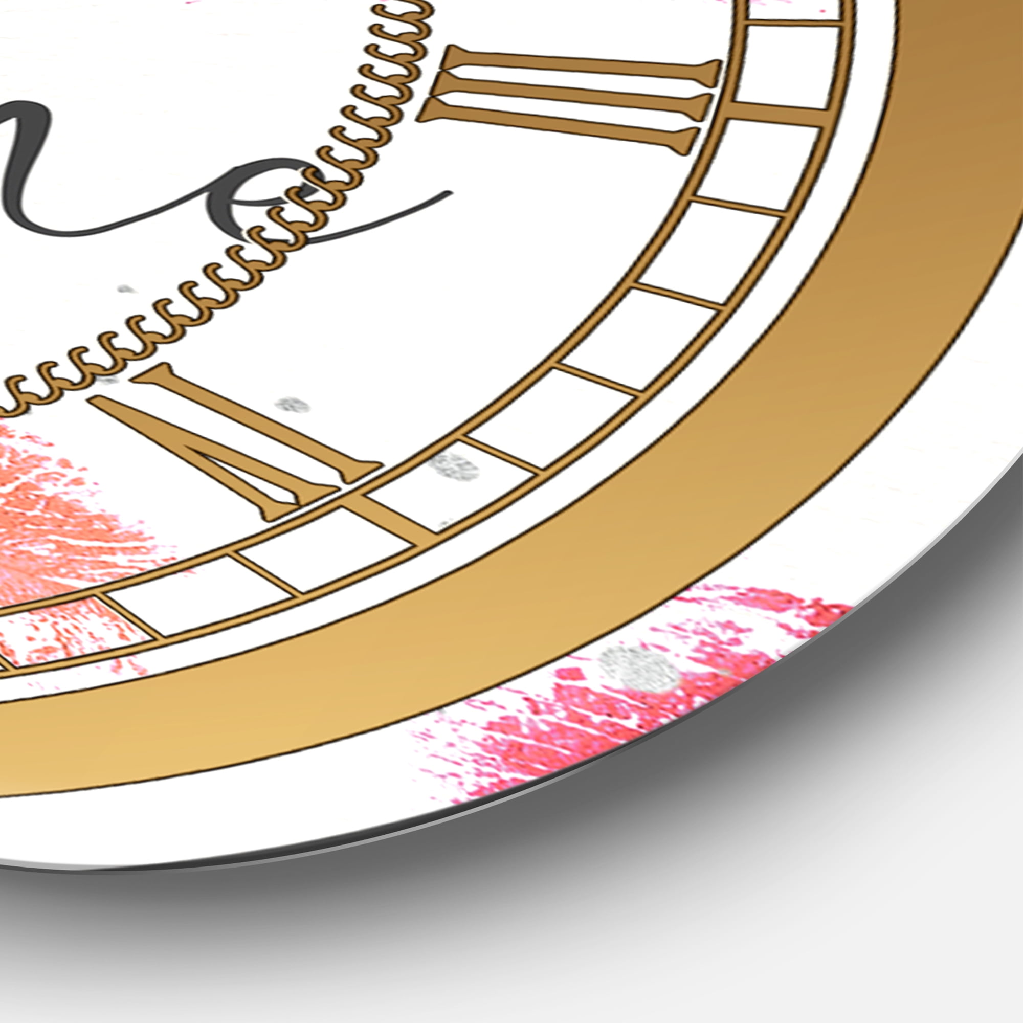 Designart 'Chic Accents VI' Glam wall clock