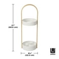 thumbnail image 2 of BELLWOOD Umbrella Stand White/Natural, 2 of 2