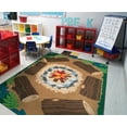 thumbnail image 5 of Joy Carpets Kid Essentials Campfire Fun 5'4" x 7'8" Indoor Area Rug in Color Multi, 5 of 11