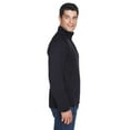 thumbnail image 3 of Devon & Jones DG792 Unisex Bristol Sweater Fleece Quarter-Zip Pullover-Black-3XL, 3 of 3
