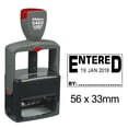 thumbnail image 1 of Printtoo Heavy Duty Dater Stamp With Entered By Text Self Inking Document Date Rubber Stamp-Black, 1 of 3