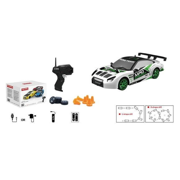 1:24 Scale High Speed 4WD RC Racing Car 2.4 Remote Control Drift Toy For Kids And Adults Realistic Drift Experience Little Cars for Girls