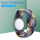 thumbnail image 3 of Funda Protectora TPU Antirrayas Con Pulsera Nailon para Apple Airtag (vaquero), 3 of 8