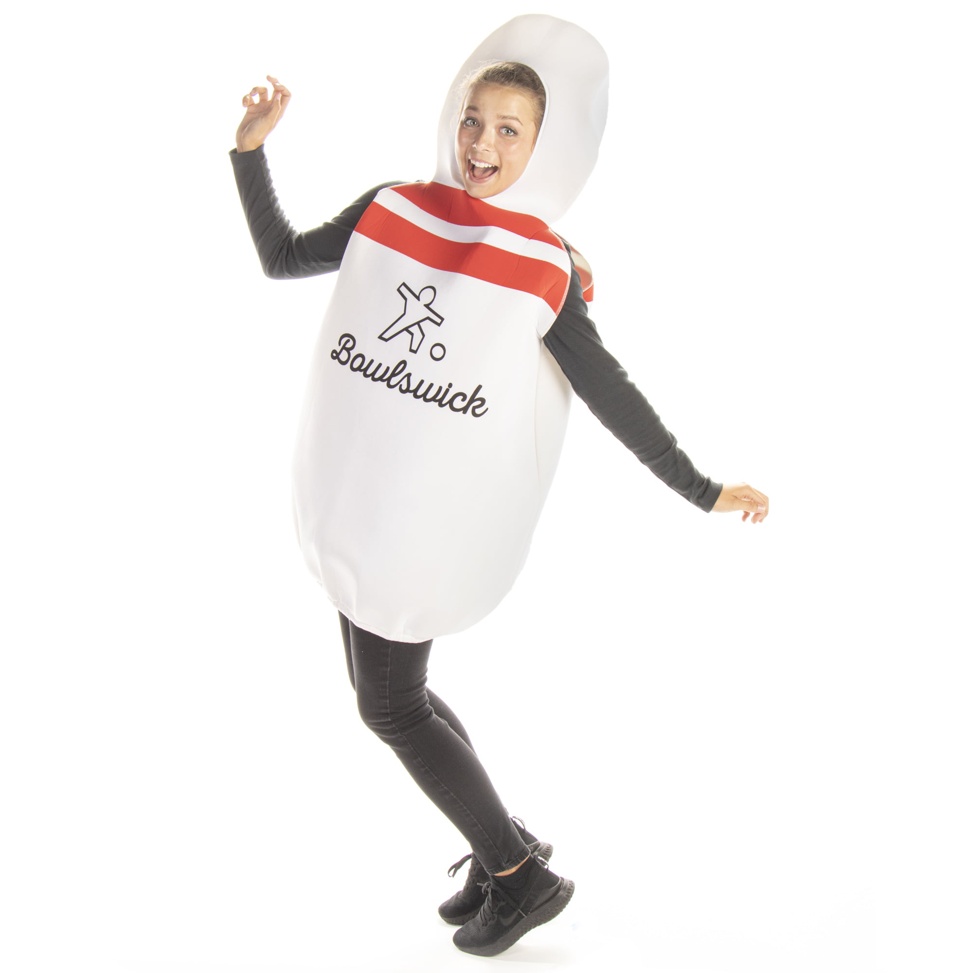 One-Size Funny Bowl Sports Costumes for Adults Bowling Pin Halloween Costume 