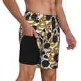 thumbnail image 3 of Haiem Snake And Rose Mens Swim Trunks with Compression Liner 2 in 1 Swimming Shorts Stretch Swimwear Quick Dry,Board Shorts-X-Large, 3 of 9
