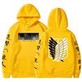 thumbnail image 1 of Sudadera con capucha de ataque a los Titanes para hombre y mujer, ropa con estampado de Anime de Levi, Kyojin No Shingeki, Jersey Harajuku de talla grande, 1 of 1