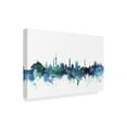 thumbnail image 2 of Trademark Fine Art 'New Delhi India Blue Teal Skyline' Canvas Art by Michael Tompsett, 2 of 3