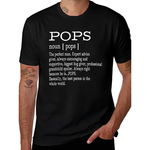 Pops Definition Grandpa Father's Day Gifts - Men T-Shirt T-Shirt