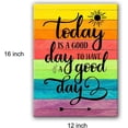 thumbnail image 2 of HFDF "Today is a Good Day to Have a Good Day" spirational Quote Canvas Wall Art, spirational Home Decor, Motivational Office Quote 20x24inch Framed, 2 of 5