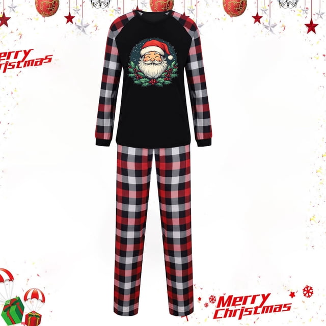 Family Christmas Pjs - Festive Family Matching Two-Piece Pajama Sets for Celebrations Sleepwear