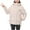 White, variant on AOOCHASLIY Women Winter Coat Woman Fashion Long Sleeves Comfortable Loose Tops Hooded Long Coat Blouse