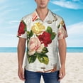 thumbnail image 5 of Uemuo Vintage Bike Flower Butterfly Printed Regular Fit Short Sleeve Casual Hawaiian Shirt for Men,Aloha shirt,Tropical shirt,Floral print shirt,Vacation Beach shirt-XX-Large, 5 of 9