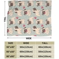 thumbnail image 3 of Cute Pug Blanket Flannel Fleece Throw Blanket Kawaii Stuff for Bed Couch Sofa Chair 80"X60", 3 of 6