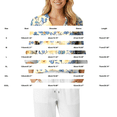 Endives Button Down Shirts For Women Floral Printed V Neck Long Sleeve ...