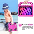 thumbnail image 6 of AVAWO Kids Case for iPad Mini 7 (A17 Pro) 2024 8.3 inch, Mini 6 2021 with Built-in Screen Protector, Shockproof Lightweight Handle Stand Cover for Model (A2995/A2996, A2567/A2568/A2569), Rose, 6 of 9