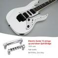 thumbnail image 1 of Electric Guitar Bridge Hardness Bridges Set Decorative Chrome made; fine craftsmanship Color Wear-resistant Beginner Use Replacement, 1 of 8