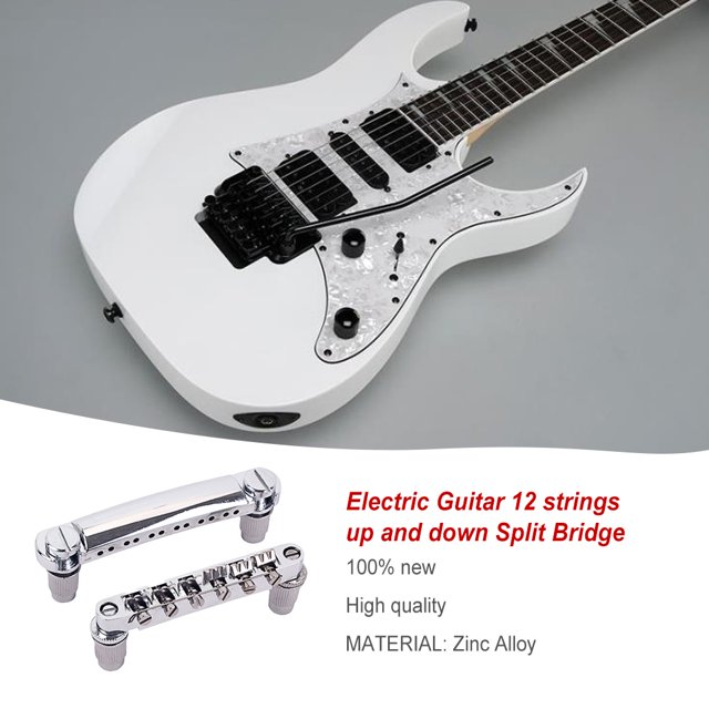 Electric Guitar Bridge Hardness Bridges Set Decorative Chrome made; fine craftsmanship Color Wear-resistant Beginner Use Replacement