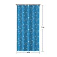 thumbnail image 5 of Blue Christmas Snowflake Pattern Shower Curtain 36"x72" ,Bathroom Decorative Shower Curtains Set with 12 Hooks,Modern Waterproof Washable Shower Curtain, 5 of 6