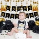 thumbnail image 4 of Conjunto De Decoración De Cumpleaños Conjunto De Cartel De Feliz Cumpleaños Dorado Con Globos Banderas Triangulares Guirnaldas Para Decoración De Cumpleaños Suministros Para Fiestas Vogacara HA036923-00, 4 of 6