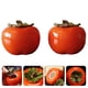 thumbnail image 2 of 2 unids tarros de almacenamiento cerámico caqui en forma de té caddy decoradora (naranja), 2 of 7