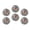 C1443, variant on Glass Refrigerator Magnet 6Pcs Magnetic Fridge Sticker,Decor for Kitchen,Whiteboard,Cabinet,Stained Glass Round Window With Seascape Theme